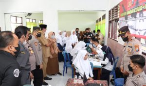 Polres Sampang Maksimalkan Vaksinasi Dosis 3 Jelang Nataru 2023