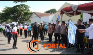 Sekda Ugas Irwanto Buka Street Parade Promarch’s Bupati Cup 2023