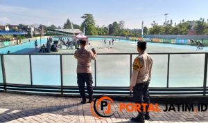 Petugas Gabungan Amankan Kejuaraan Sepatu Roda Perserosi Lumajang Cup Tahun 2023
