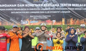 Satlantas Polres Lumajang Gelar Penandatanganan dan Komitmen Bersama Tertib Berlalu Lintas Zero Knalpot Brong