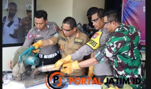 Polres Lumajang Sita Ratusan Knalpot Brong dan Motor Tidak Sesuai Spektek 