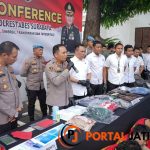 Polrestabes Surabaya Berhasil Ungkap Curanmor, 5 Tersangka Diamankan