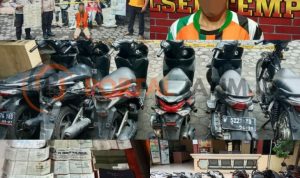 Ringkus Penadah, Polsek Tempeh Amankan 6 Motor Curian 