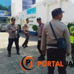 Personil Pospam QR Samapta Polres Lumajang Patroli Perbankan dan Pertokoan Cegah 3C 