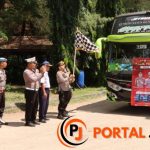 Polres Sumenep Berangkatkan Dua Bus Balik Mudik Gratis  