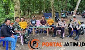 Personil Pospam Tingkatan Pengamanan Wisata Pantai Watu Pecak Saat Libur Lebaran