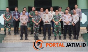 Kapolres Pasuruan Kota Sambangi Markas Yonzipur 10 Pasuruan, Perkuat Jalinan Sinergitas TNI – Polri