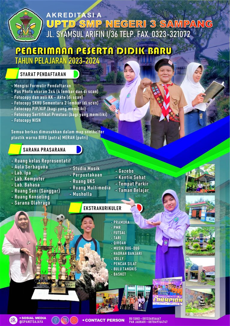 BROSUR PPDB SMPN 3 SAMPANG 1