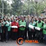 Silaturahmi Dengan Komunitas Ojol, Kapolres Jombang Ajak Patuhi Peraturan Lalulintas