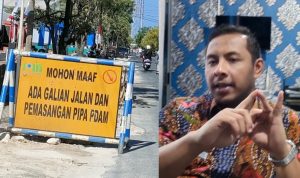 PDAM Lakukan Penambahan Pipa di Sepanjang Jalan Dr. Cipto
