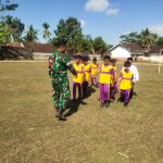 Kata Murid SDN 01 Klungkung Yang Latihan PBB Satgas TMMD-117, Asyik Dilatih Pak Tentara
