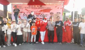 Polsek Klakah Lakukan Pengamanan Kegiatan Jalan Sehat