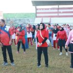 Wujudkan Masyarakat Sehat, Pemkab Sumenep Gelar Senam Massal