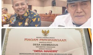Desa Asembagus Mendapatkan Penghargaan Sebagai Desa Mandiri