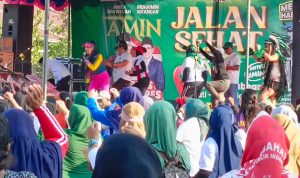 Dukung AMIN, PKB Sidoarjo Gelar Jalan Sehat