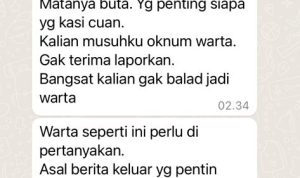Oknum LSM ini Diduga Meremehkan Oknum Wartawan Melalui Pesan Group Whatshapp