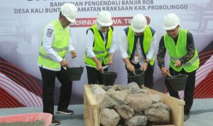 Gubernur Jatim Pimpin Ground Breaking Bangunan Pengendali Banjir Rob Desa Kalibuntu