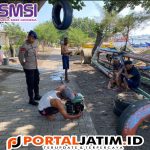 Lakukan Patroli Pesisir Pantai Warujajar, Ini Pesan Yang Disampaikan Aiptu Gede Eka Kepada Nelayan