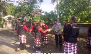 Lakukan Patroli dan Sambang Kepada Masyarakat Umat Hindu Ini Pesan Bripka Waluyo 