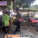 Kanit Pos Satpolairud unit Pancer menyampaikan pesan Kamtibmas Kepada Masyarakat Pesisir 