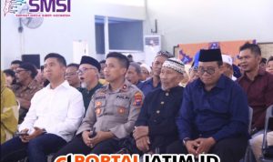 Polsek Genteng dalam acara Halal Bihalal dan Sosialisasi Program Kecamatan Genteng Tahun 2024 serta evaluasi Triwulan