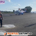 Satpolairud Polresta Banyuwangi Laksanakan Kegiatan Pengamanan Kedatangan Kapolda Jawa Timur 