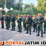 Peringatan Hari Kebangkitan Nasional Anggota Kodim 0832 / Surabaya Selatan Lakukan Upacara