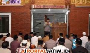 Safari Sholat Subuh di Masjid Al Khalid, Ini Pesan Kapolres Kediri Kota