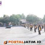 Senam Pagi Rutin, Upaya Polres Kediri Tingkatkan Stamina dan Sinergitas Antar Anggota