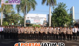 Kapolres Kediri Kota Pimpin Upacara Kenaikan Pangkat Pengabdian: Selamat Kepada AKBP Abraham Sissik