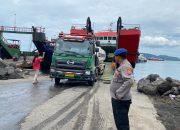Lakukan Patroli Dikawasan Terminal Pelabuhan ASDP Dan LCM Ini Pesan Aiptu Erman Wahyudi