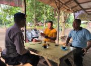 Kunjungi Masyarakat Dikawasan Pesisir Pantai Kampe, Ini Pesan Aiptu I Gede Eka