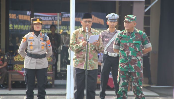 Wakil Bupati Sampang  Mahfud Pimpin Apel Gelar Operasi Ketupat Semeru 2025 