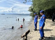 Personel Satpolairud Polresta Banyuwangi Lakukan Patroli Dan Pemantauan Dikawasan Bangsring Underwater 