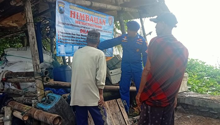 Berikan Himbauan Langsung Ini Kata Personel Satpolairud kepada Masyarakat Pesisir 