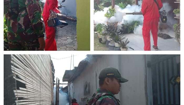 Koramil 0809/02 Bergerak Cepat Menanggulangi Pencegahan DBD Wilayah Pesantren