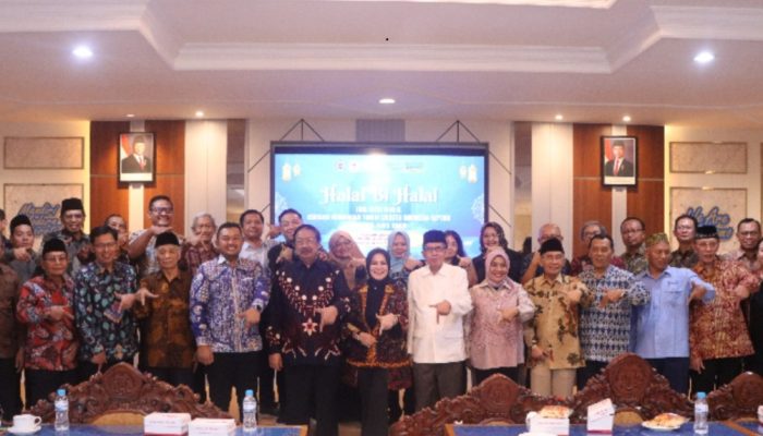 Halal Bi Halal Rektor Unitomo Sambut Kepala LLDikti Wilayah 7 dan Ketua APTISI Jatim