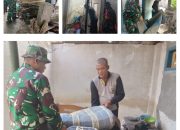Koramil 0809/02 Selalu Hadir Ditengah Masyarakat Pesantren Dalam Giat Bedah Rumah