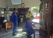 Personel Satpolairud Polresta Banyuwangi Lakukan Patroli Kekawasan Depo Pertamina Banyuwangi 
