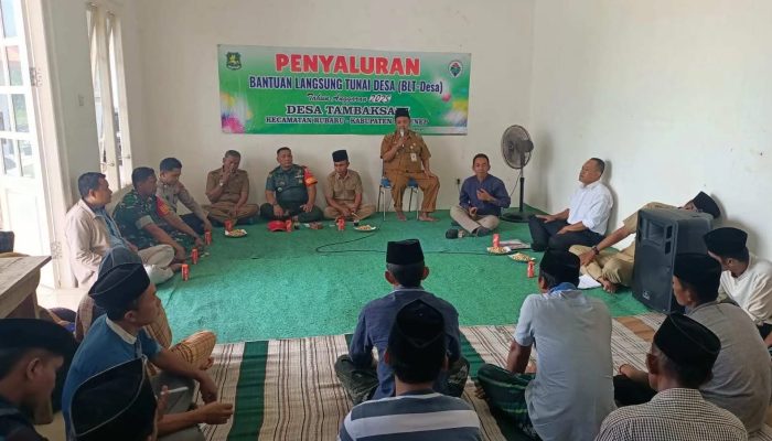 Danramil 0827/13 Rubaru Hadiri Penyaluran BLT-DD Tahap II di Tambak Sari