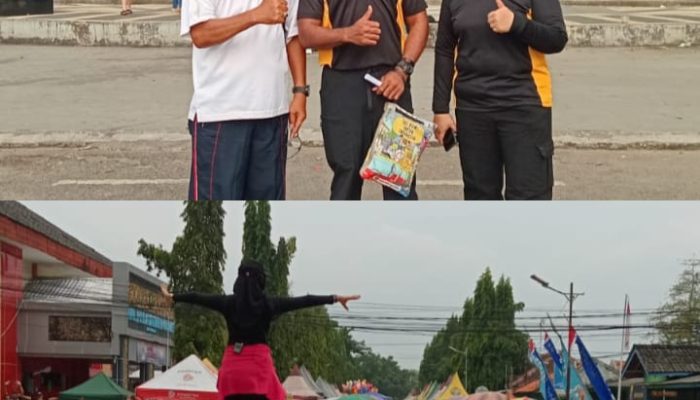Senam Minggu Pagi Bersama Wakapolres dan Biro Humas Polres Sumenep: Meriahkan Hari Jadi Polri RI ke-79