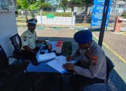 Personel Satpolairud Polresta Banyuwangi Lakukan Patroli Kekawasan Gardu Induk PLN