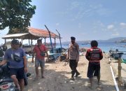 Personel Satpolairud Polresta Banyuwangi Lakukan Patroli Dan Sambang Dialogis Kekawasan Pesisir Pantai Meneng