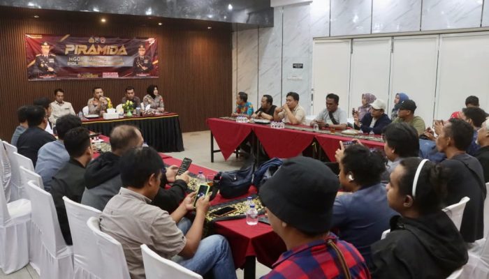 Perkuat Sinergitas Melalui Piramida Kapolres Probolinggo Ajak Awak Media Jaga Kamtibmas