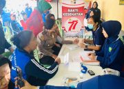 Polwan Polresta Malang Kota Gelar Bakti Kesehatan Gratis untuk Lansia