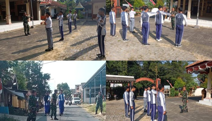 Koramil Rubaru Latih Paskibraka Jelang HUT ke-80 RI