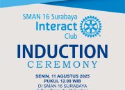 Rotary Club Akan Luncurkan Interact Club SMAN 16 Surabaya
