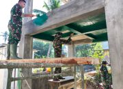 Satgas TMMD ke-125 Kodim 0825/Banyuwangi Lakukan Pengecatan Sumur Bor di Dusun Tegalwagah