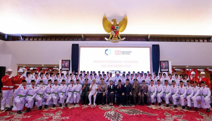 Danramil Kalipuro Hadiri Pengukuhan Paskibraka Kabupaten Banyuwangi