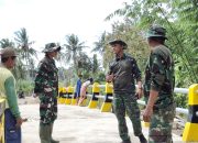 Dandim 0825 Banyuwangi Letkol (Arh) Joko Sukoyo Tinjau Progres Pembangunan Jembatan TMMD